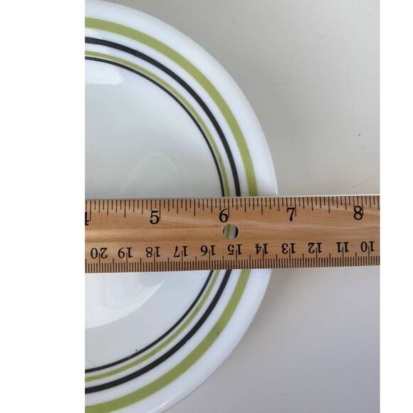 Corelle Garden Sketch Bands by Corning 2 Dinner Plates, 4 B&B Plates, No Bowls - Picture 4 of 6